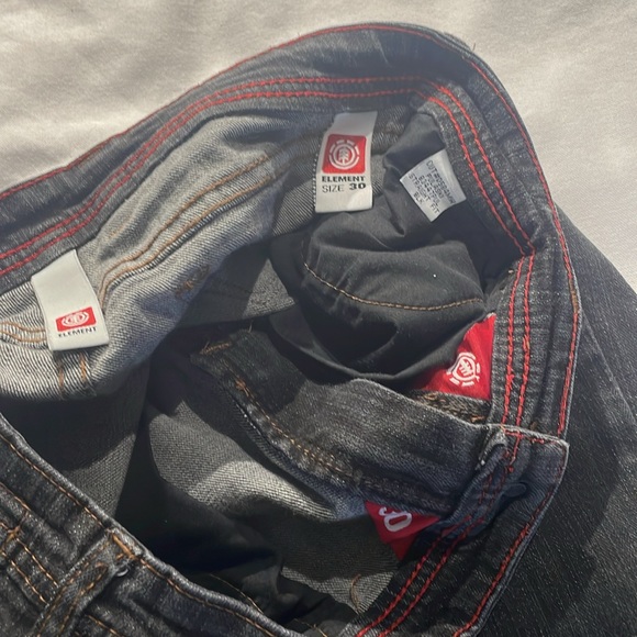 Element Men’s Dark Wash Black Straight Jeans Size 30W - Picture 8 of 8